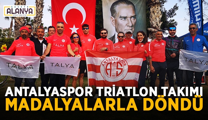 Antalyaspor Triatlon Takımı madalyalarla döndü