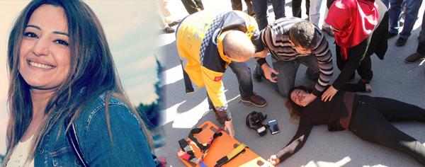 AK Parti İl Başkanlığı basın görevlisi ağır yaralandı